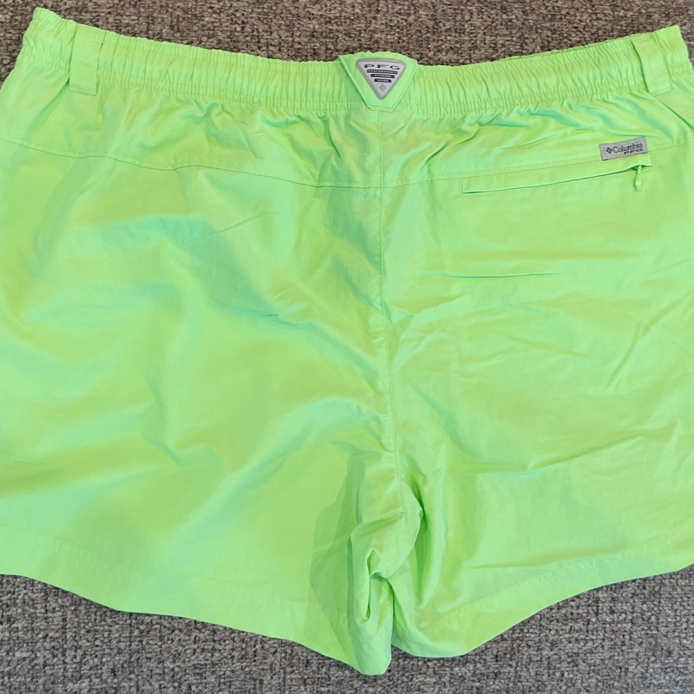 Columbia Bright Green PFG Swim Shorts